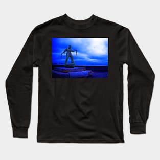 Newlyn Fisherman Statue Long Sleeve T-Shirt